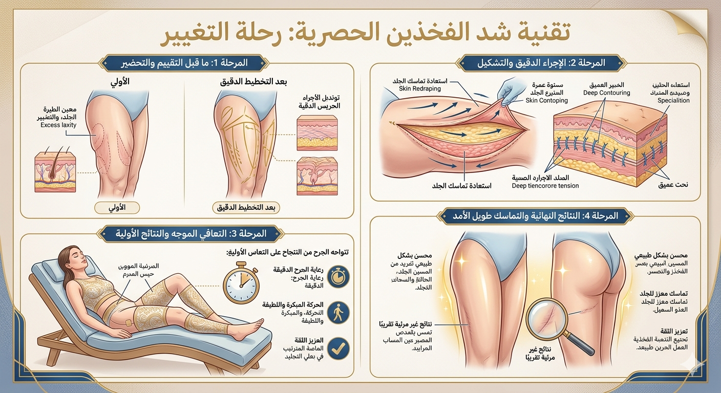 عملية شد الفخذين بالصور