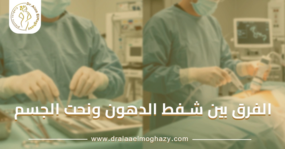 الفرق بين شفط الدهون ونحت الجسم