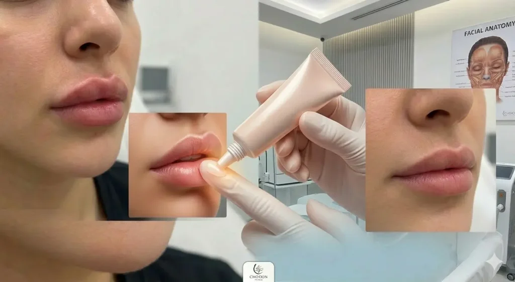 كريم لتخفيف تورم الشفايف بعد الفيلر