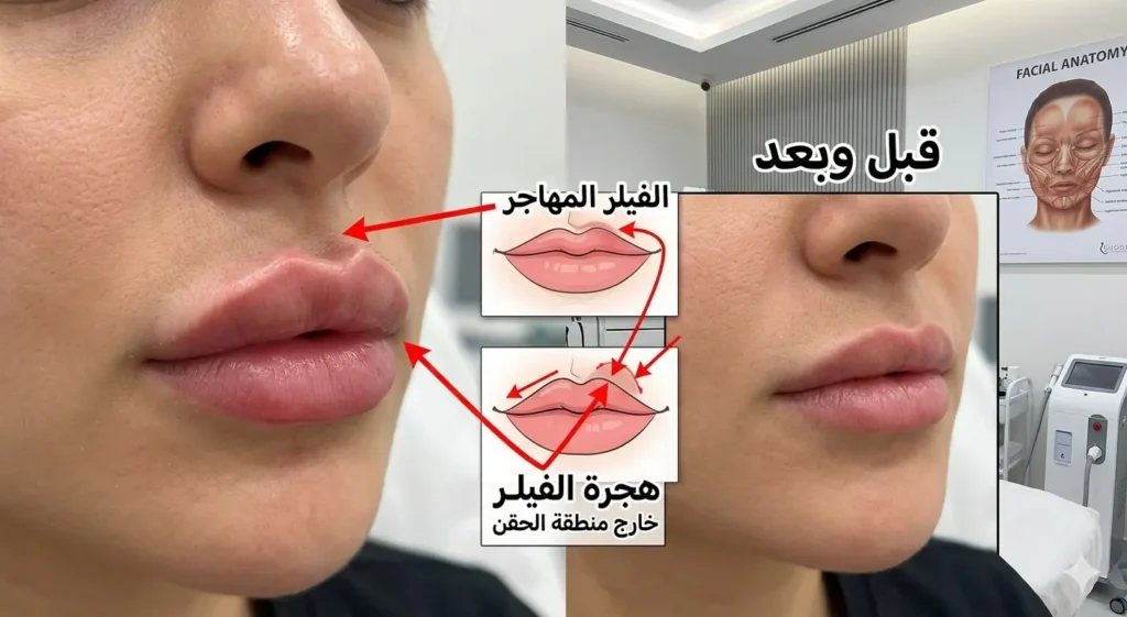 هل الفيلر المهاجر يذوب مع الوقت