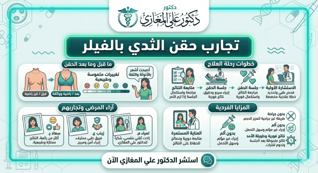 تجارب حقن الثدي بالفيلر